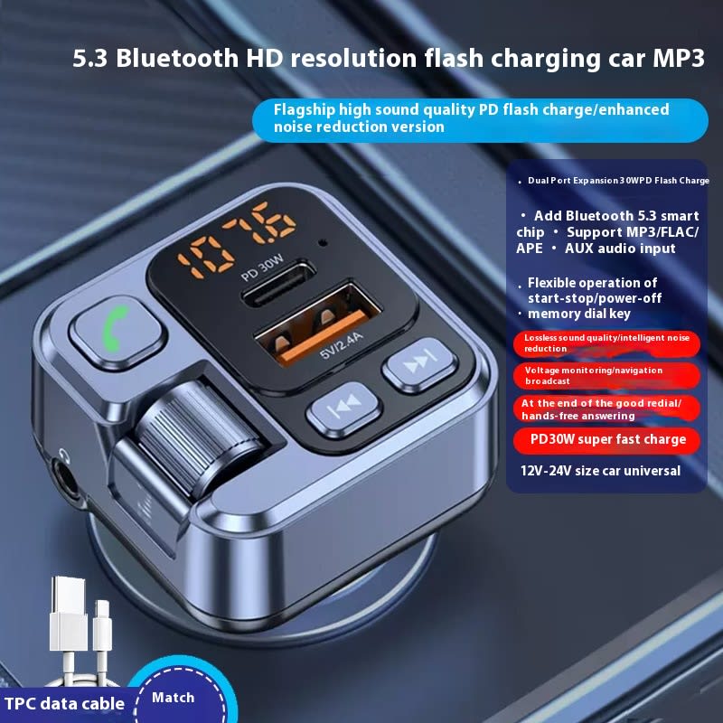 MP3 Player Bluetooth-compatible Receiver Fast Charging Car Charger view 3