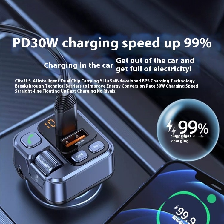 MP3 Player Bluetooth-compatible Receiver Fast Charging Car Charger view 6