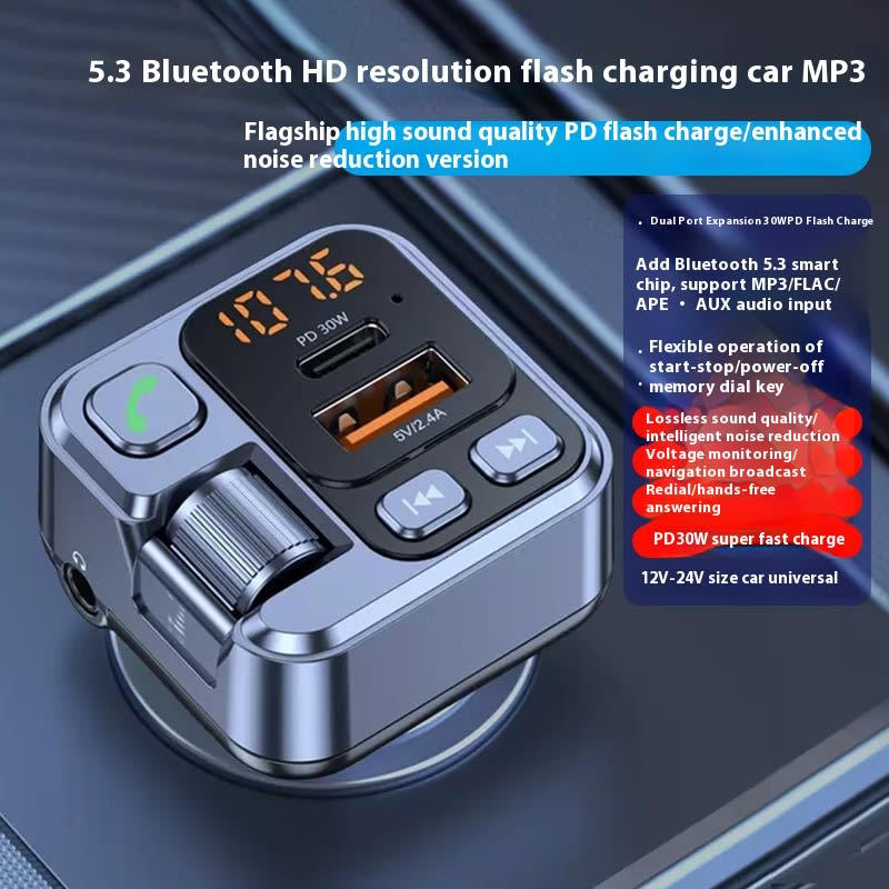 MP3 Player Bluetooth-compatible Receiver Fast Charging Car Charger view 2