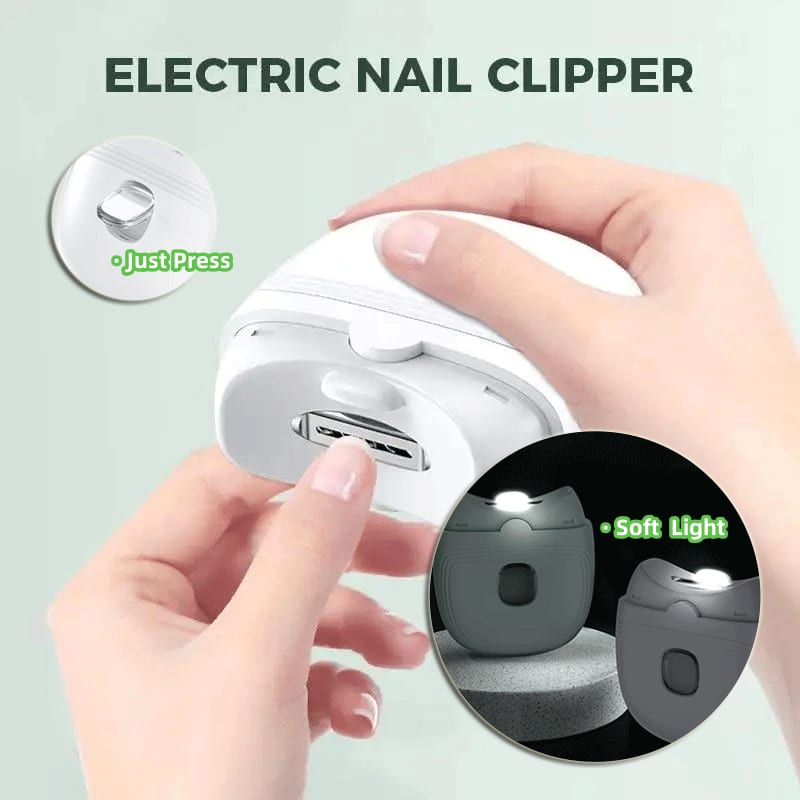 Electric Nail Scissors Rechargeable Mini Nail Clippers For Children Adults Automatic Nail Trimmer Manicure Polishing With Light view 18