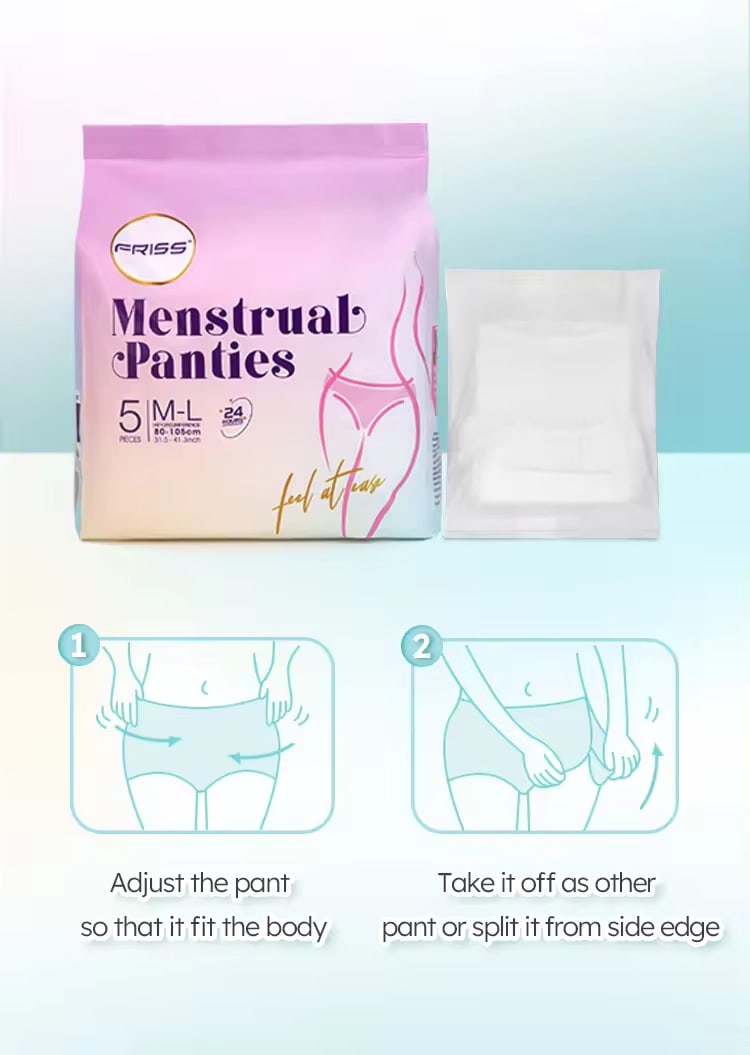 Lady Sanitary Pants Processing Different Colors And Sizes view 5