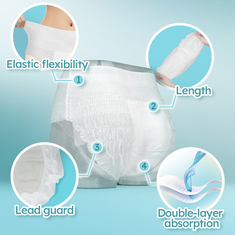 Lady Sanitary Pants Processing Different Colors And Sizes view 3