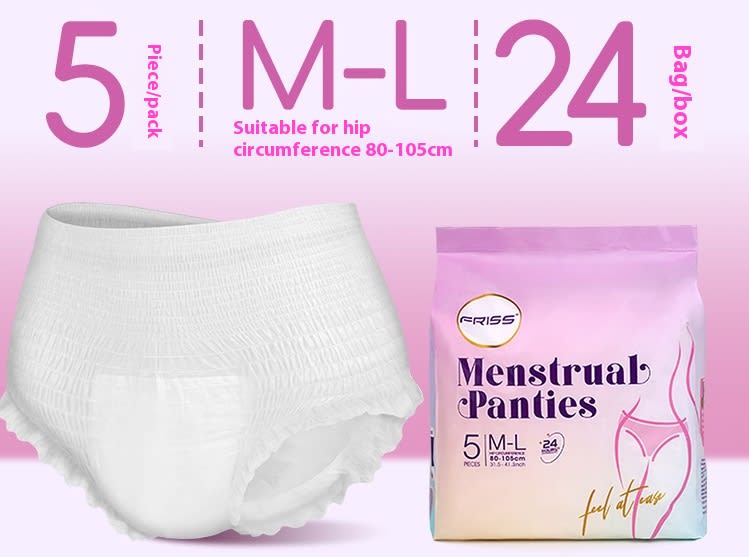 Lady Sanitary Pants Processing Different Colors And Sizes view 2