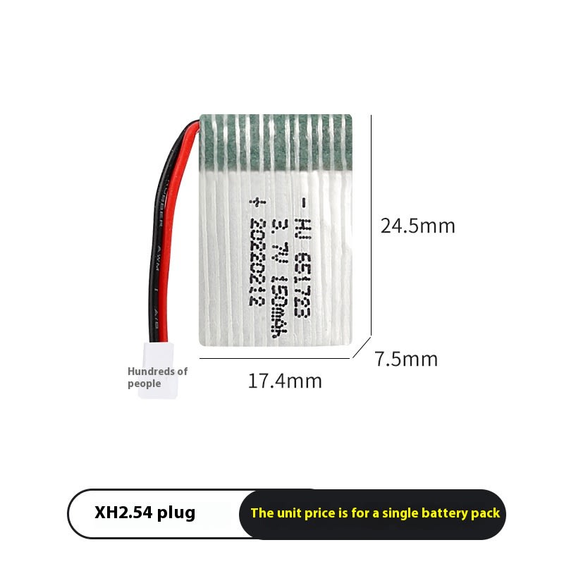 H36 UAV 651723 Model Airplane Battery view 5