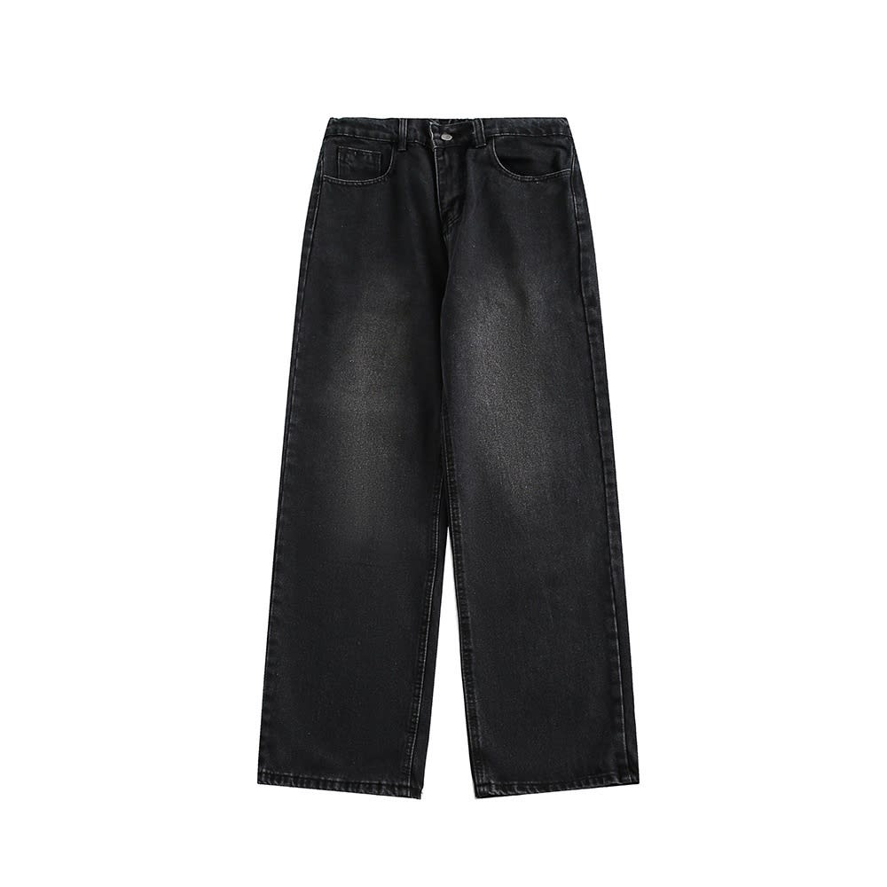 American Style Trend Washed Straight Jeans view 9