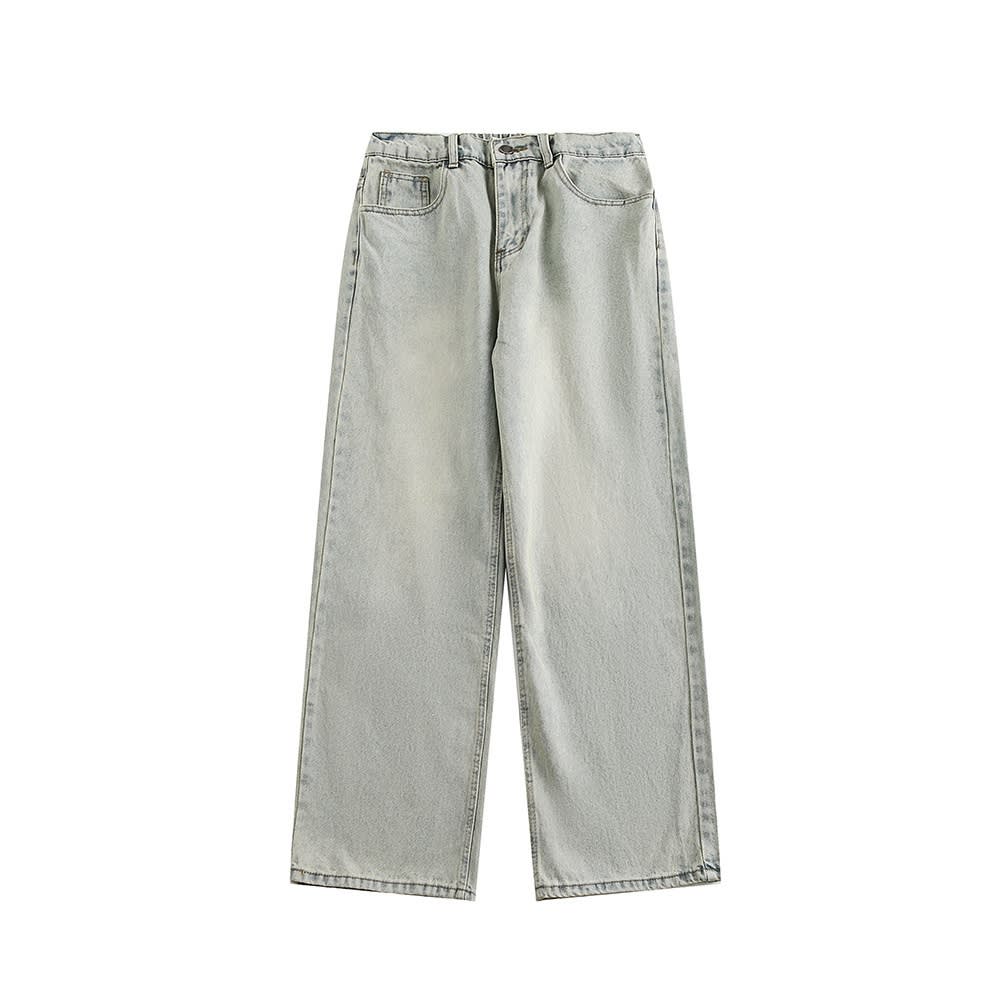 American Style Trend Washed Straight Jeans view 4