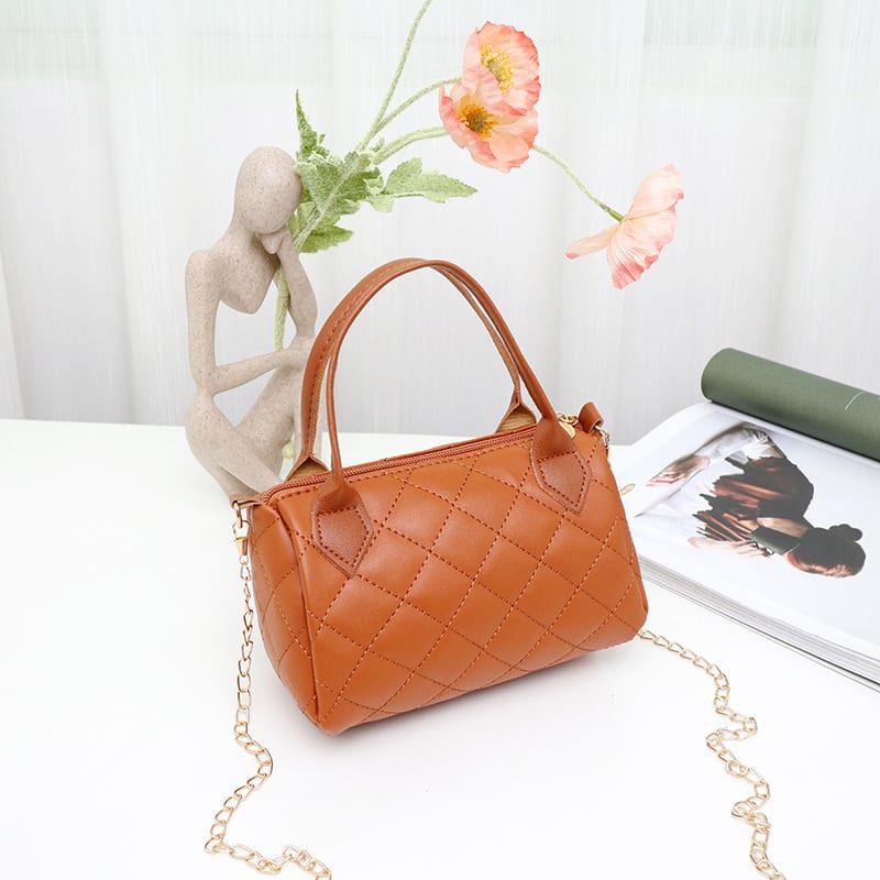 Fashion Embroidery Diamond Quilted Handbag Crossbody Bag view 11