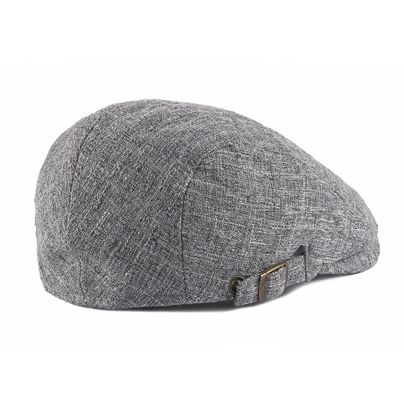 Men's British Retro Breathable Simple Light Board Advance Hats view 4