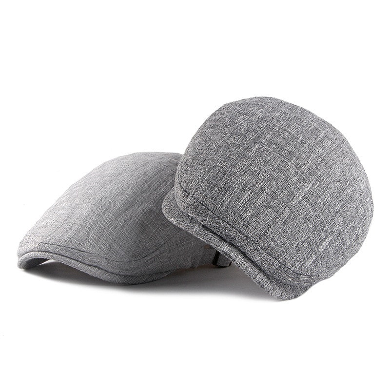 Men's British Retro Breathable Simple Light Board Advance Hats view 5