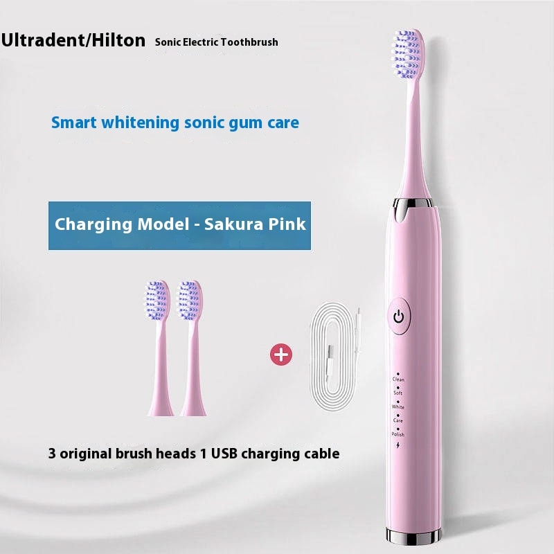 Household Rechargeable Soft Bristle Waterproof Electric Toothbrush view 20