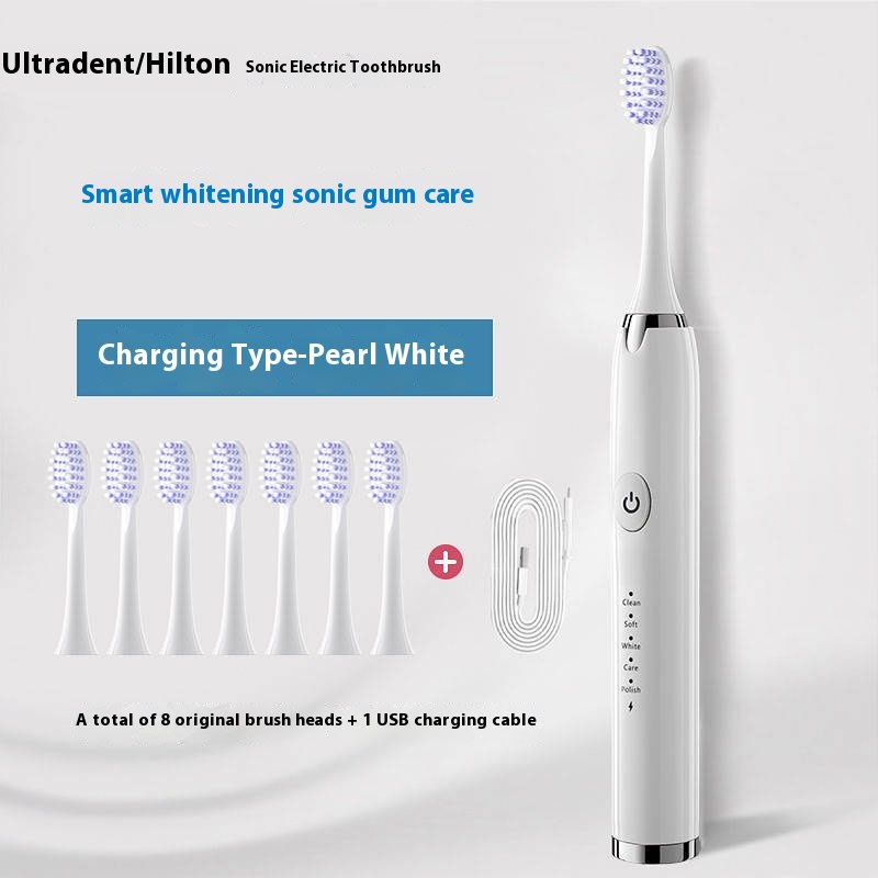 Household Rechargeable Soft Bristle Waterproof Electric Toothbrush view 16