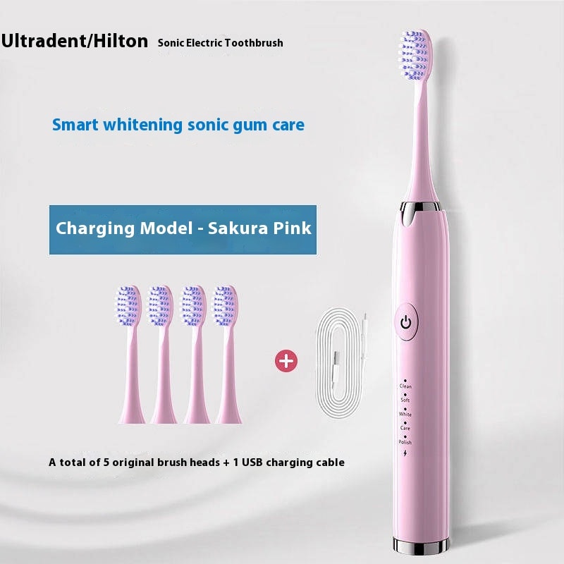 Household Rechargeable Soft Bristle Waterproof Electric Toothbrush view 29