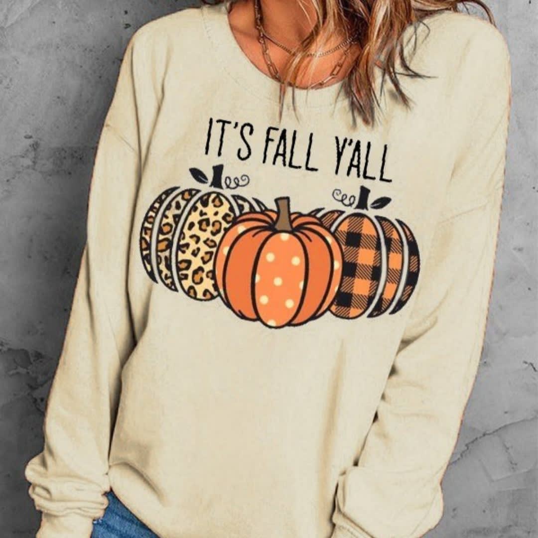Women's Halloween Pumpkin English Printed Sweater view 12