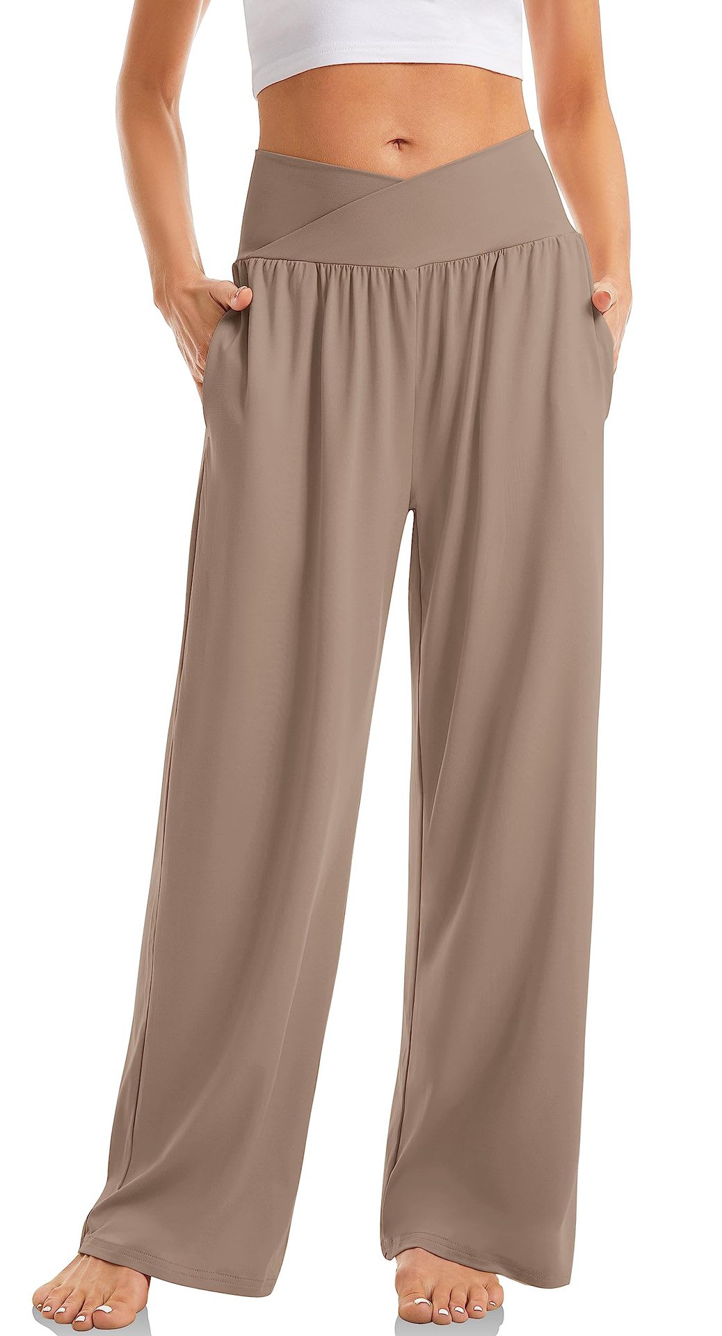 Women's Cross Waist Yoga Pants Loose Trousers Sports Pants view 6