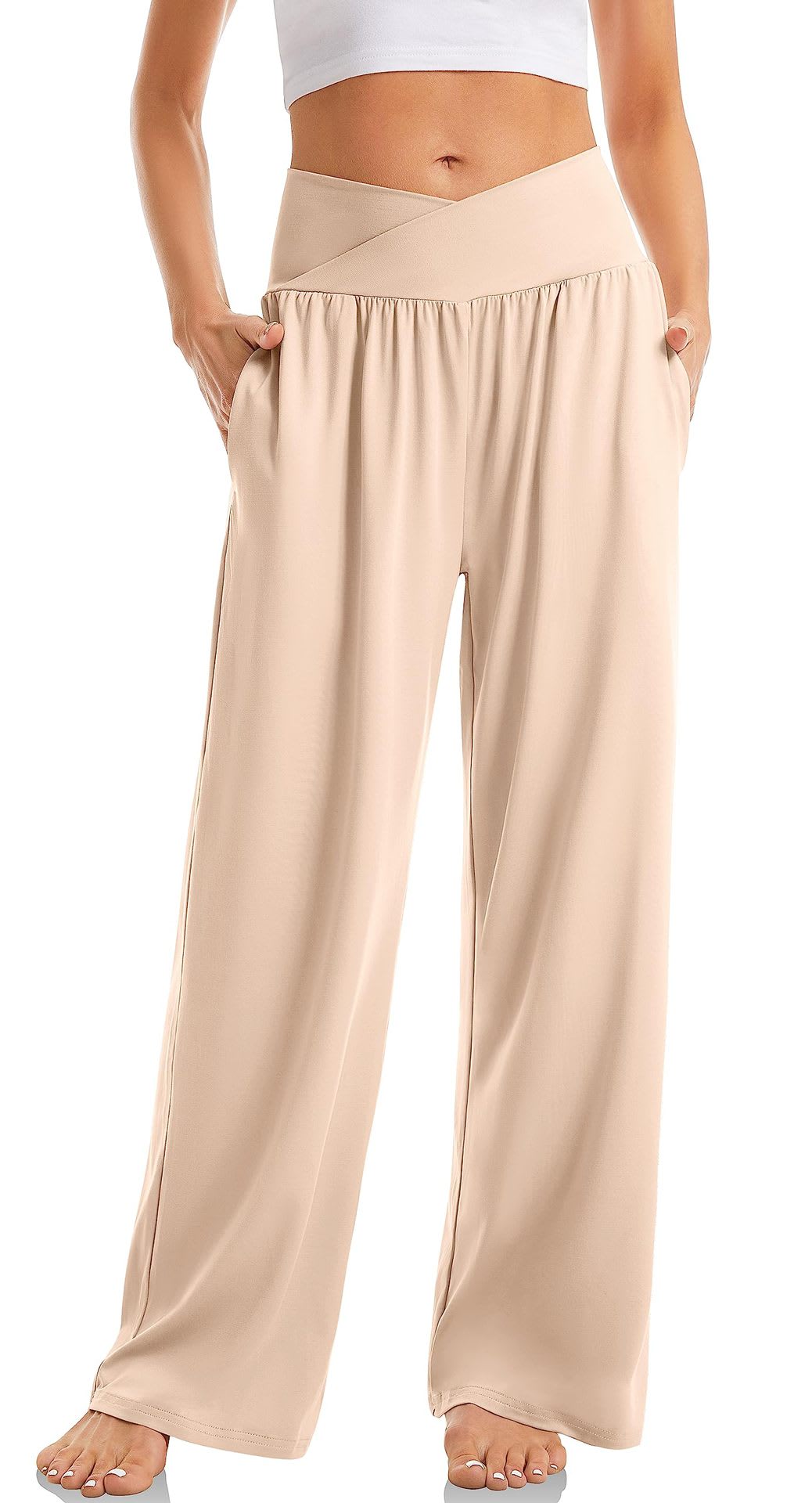 Women's Cross Waist Yoga Pants Loose Trousers Sports Pants view 2