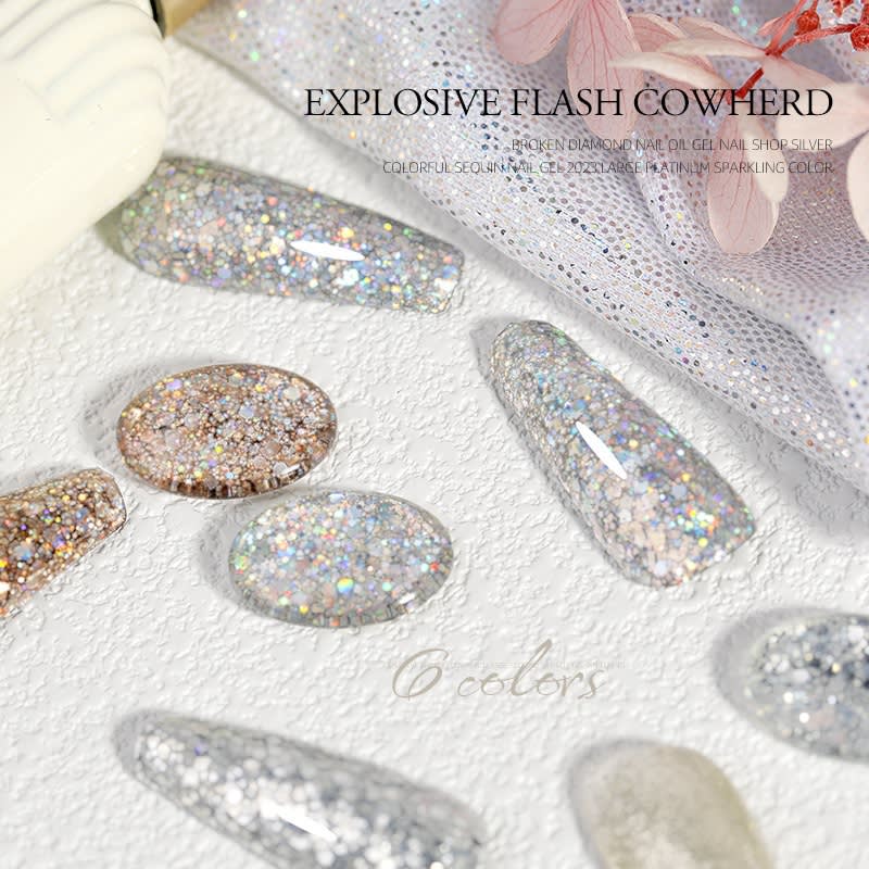 Cowherd Sequins Laser UV Polish view 3