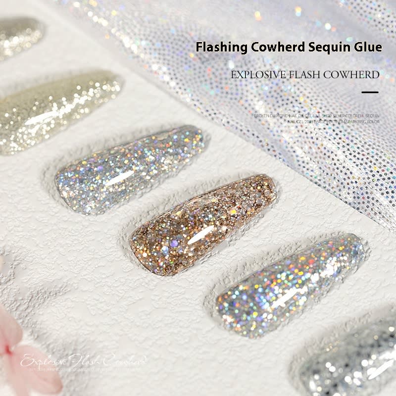 Cowherd Sequins Laser UV Polish view 2