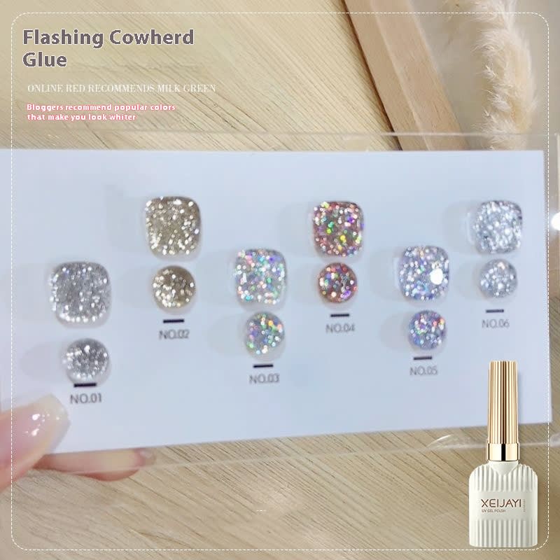 Cowherd Sequins Laser UV Polish view 6