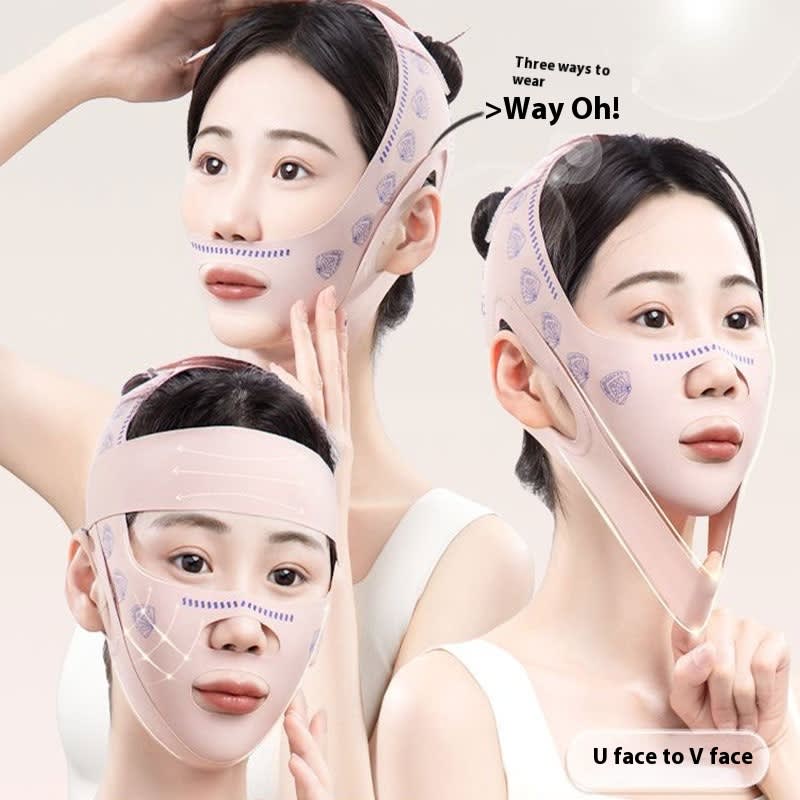 French Pattern Double Chin Sleep Mask view 6