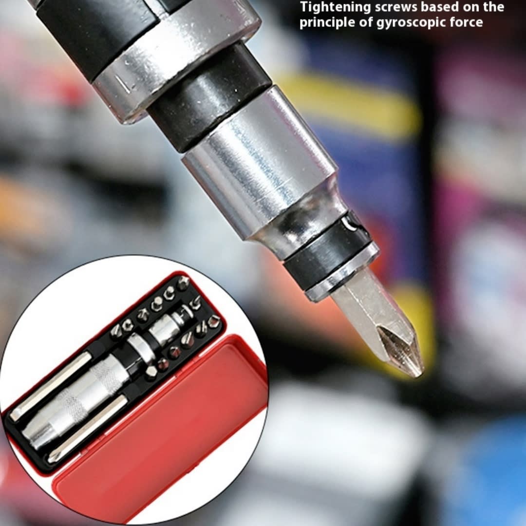 14-piece Set Impact Screwdriver Head Set Machine Repair Screwdriver Batch Suit Iron Box Chrome Vanadium Steel Tools Suit view 14