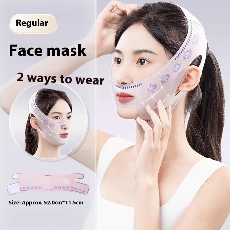 French Pattern Double Chin Sleep Mask view 3