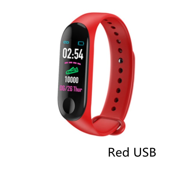 Compatible With , Smart Bracelet Heart Rate And Blood Pressure Exercise Meter Step Information Push Smart Reminder Color Bracelet view 12