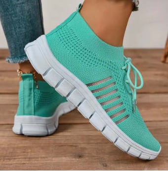 Women's Breathable Sneaker High-cut Lace-up Platform Casual Shoes view 24