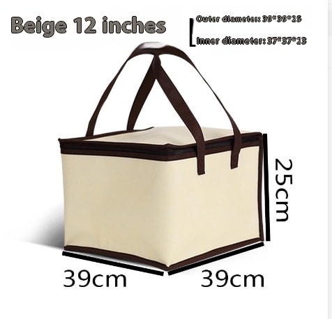 6-inch 8-inch 10-inch 12-inch Heightened Aluminum Foil Cake Insulation Bag Seafood Steak Takeaway Insulated Bag view 6