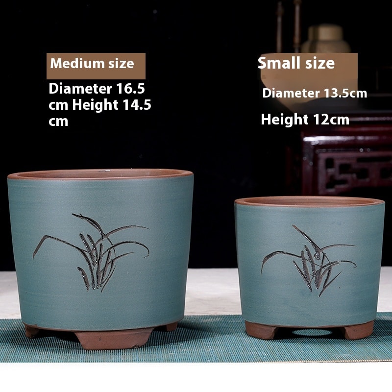 Cliff Style Cylindrical Minimalist Purple Sand Flowerpot view 61