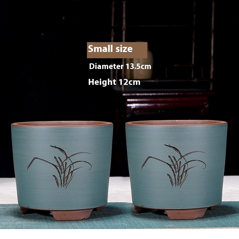 Cliff Style Cylindrical Minimalist Purple Sand Flowerpot