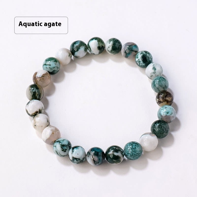8mm Natural Crystal Stone Beads Bracelet view 6