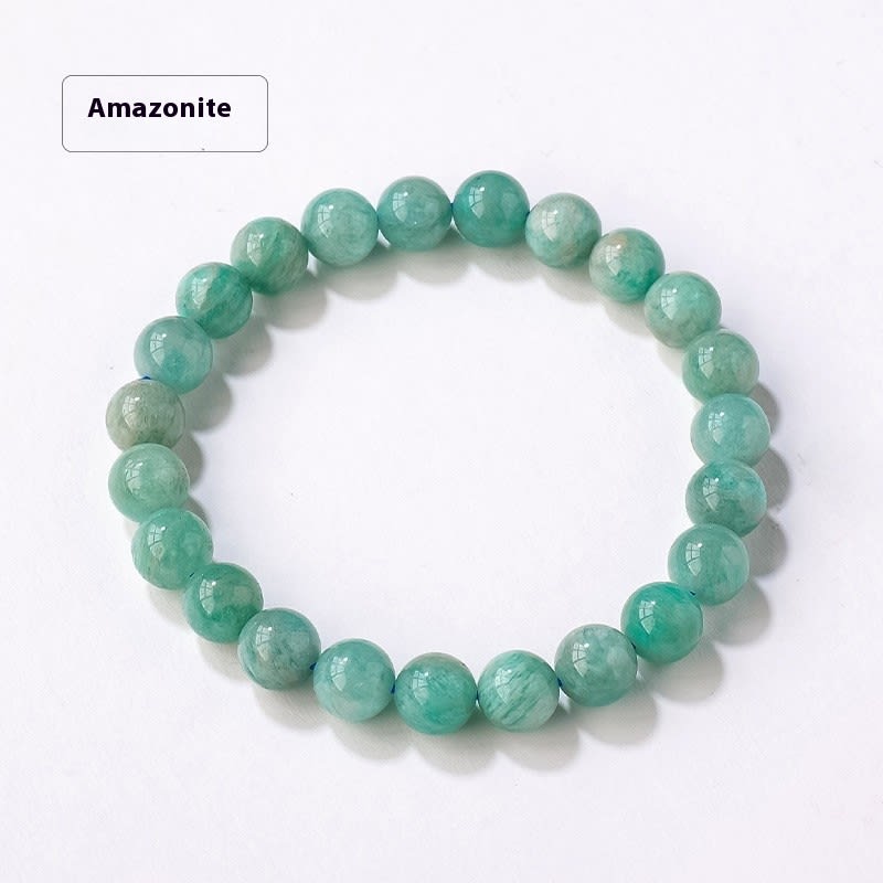 8mm Natural Crystal Stone Beads Bracelet view 16