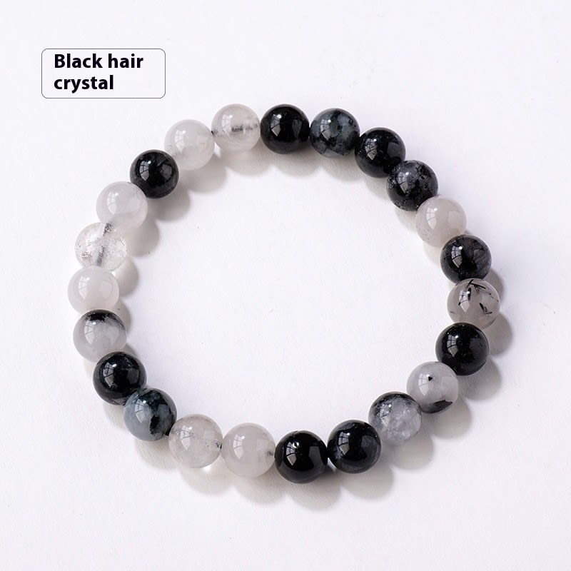 8mm Natural Crystal Stone Beads Bracelet view 30