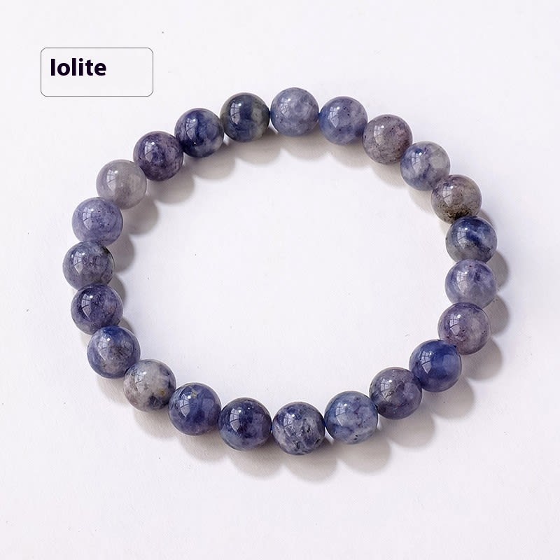 8mm Natural Crystal Stone Beads Bracelet view 18