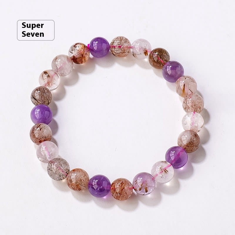 8mm Natural Crystal Stone Beads Bracelet view 36
