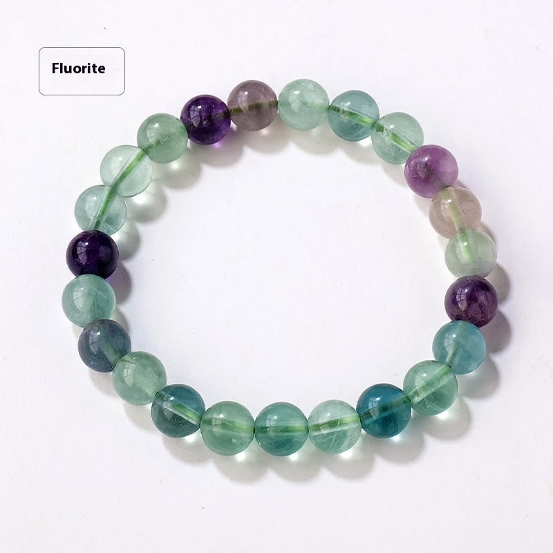 8mm Natural Crystal Stone Beads Bracelet view 38