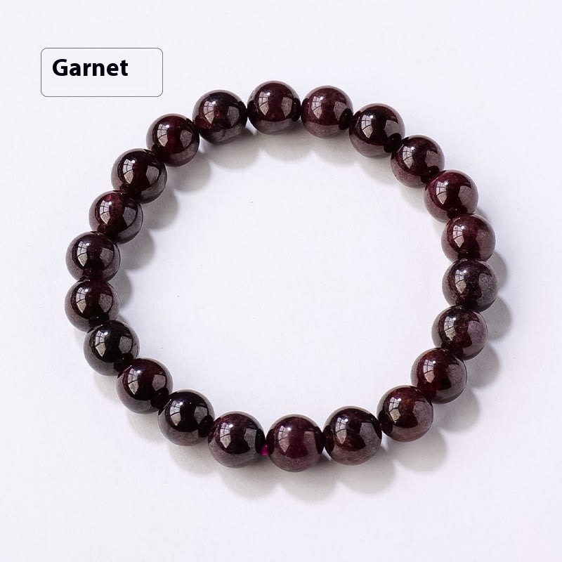 8mm Natural Crystal Stone Beads Bracelet view 24