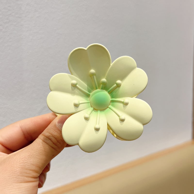 Frosted Large Egg Flower Barrettes Women view 5