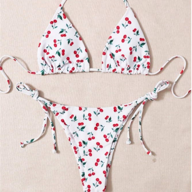 Holiday Split Halter Bikini view 3