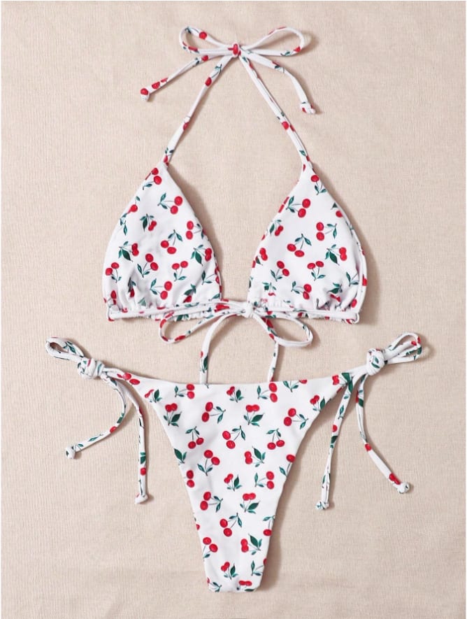 Holiday Split Halter Bikini view 5
