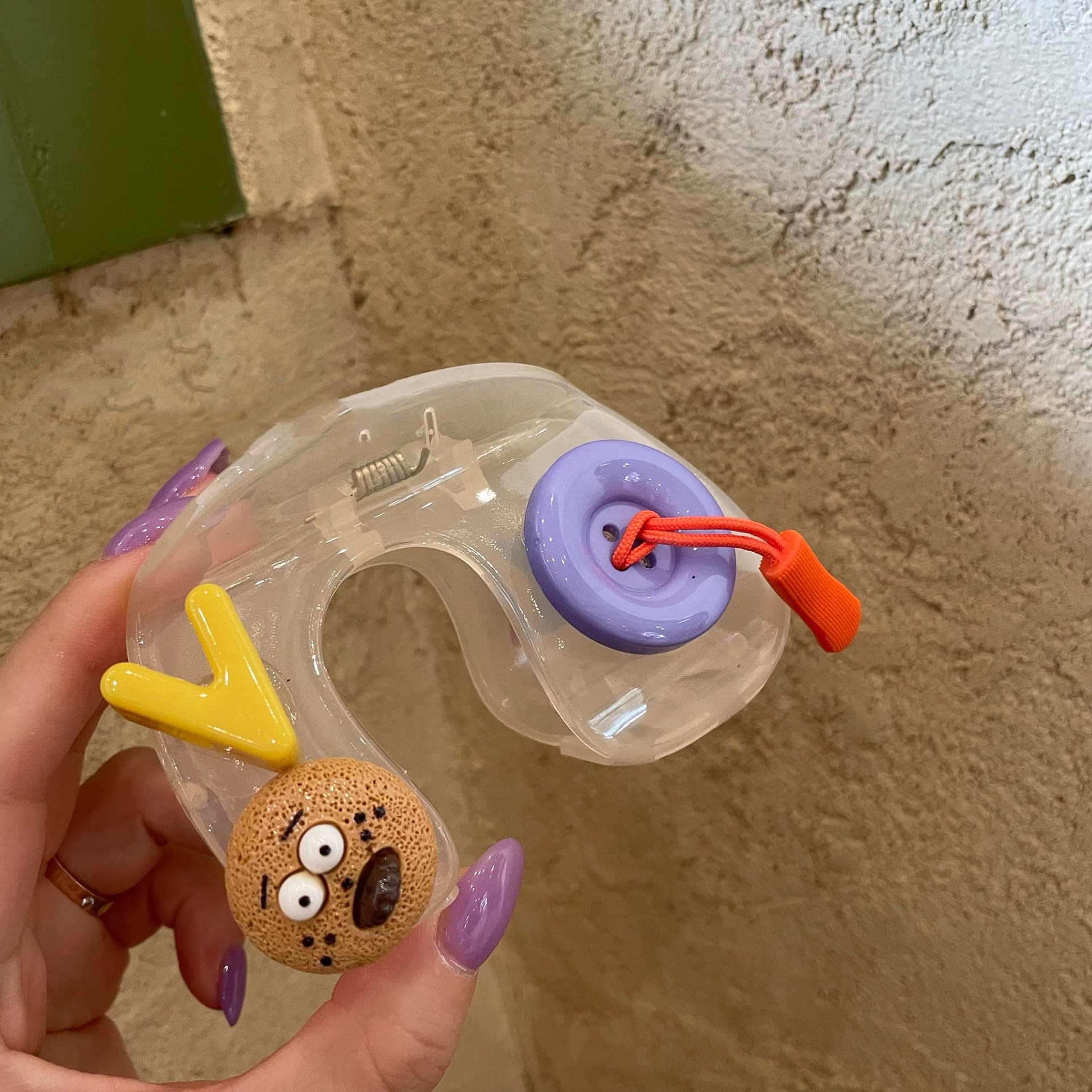 Jelly Color Button Cartoon Barrettes view 3