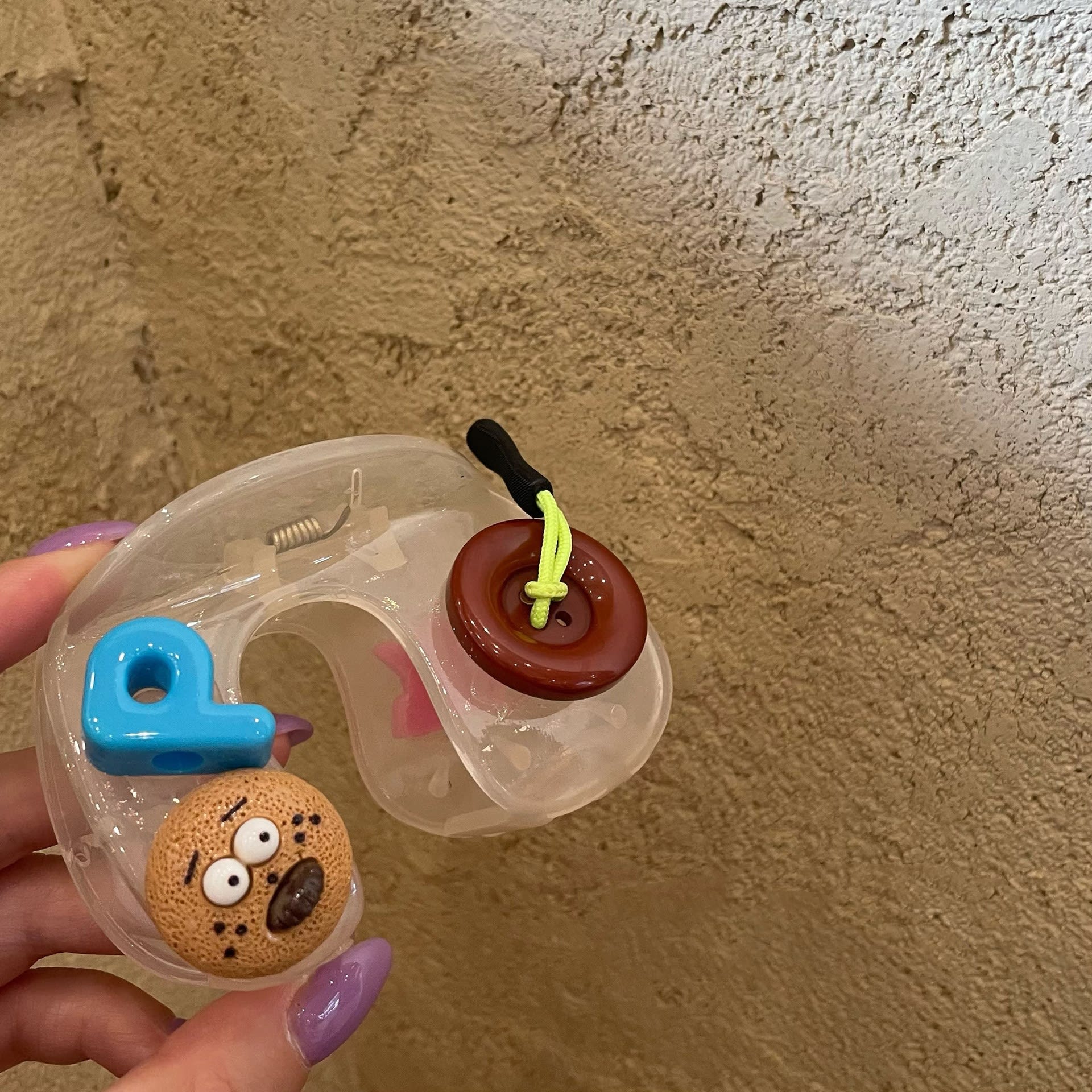 Jelly Color Button Cartoon Barrettes view 4
