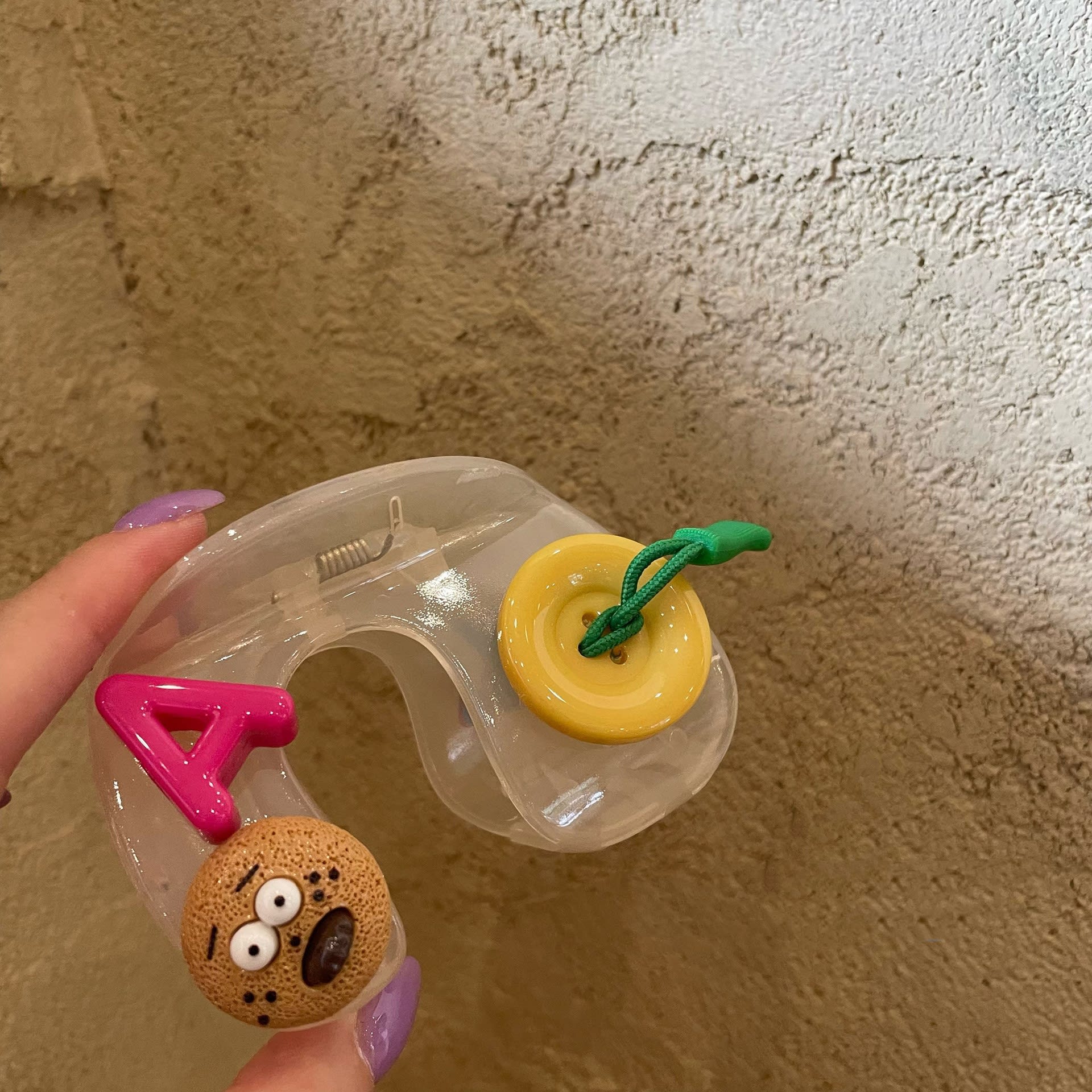 Jelly Color Button Cartoon Barrettes view 6