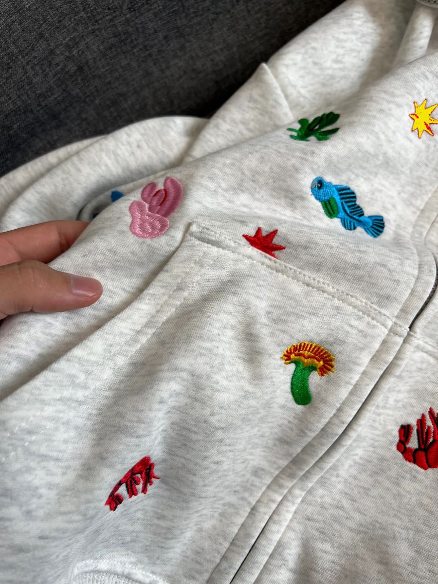 Women's American-style Retro Multi-element Embroidered Hooded Jacket view 4