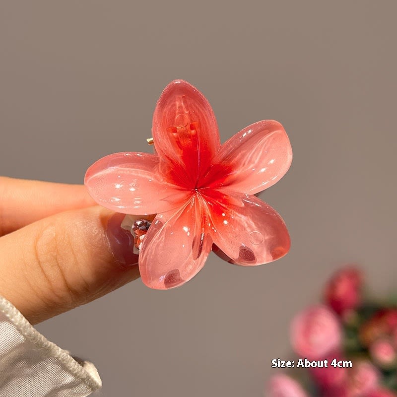 High Sense Plumeria Rubra Seaside Holiday Barrettes view 3