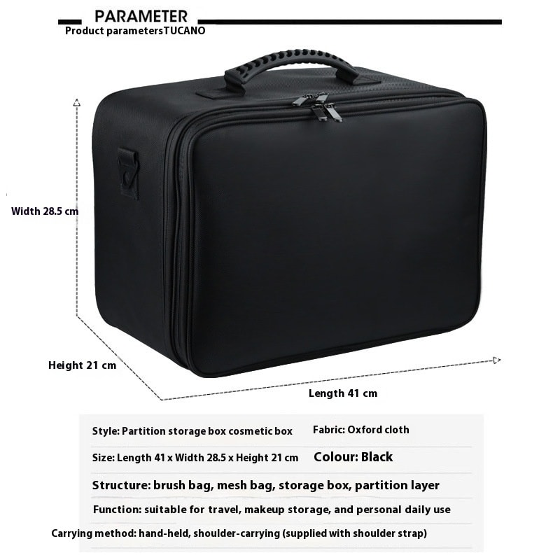 Upgraded Professional Makeup Artist Outdoor Makeup Bag view 4