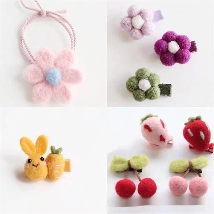 Cotton Candy Velvet Thread Wool Felt Thread Diy Doll Cleaning Mousse Thread Finished Product Cute Wool Ball view 28