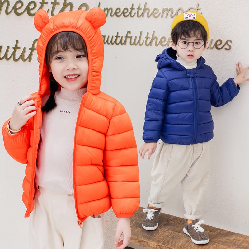 Cotton-padded Clothes Baby Winter Light Children Down Cotton Coat view 3
