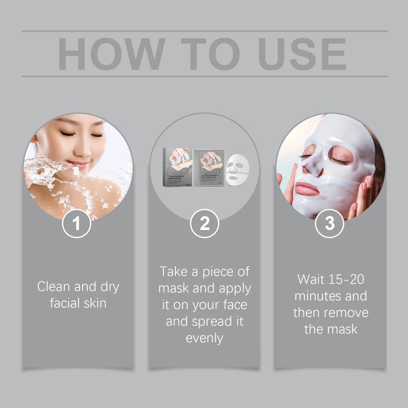 Bio Collagen True Deep Mask, Collagen Mask Overnight, Facial Care Collagen Mask Moisturizing Anti-Aging Mask view 1