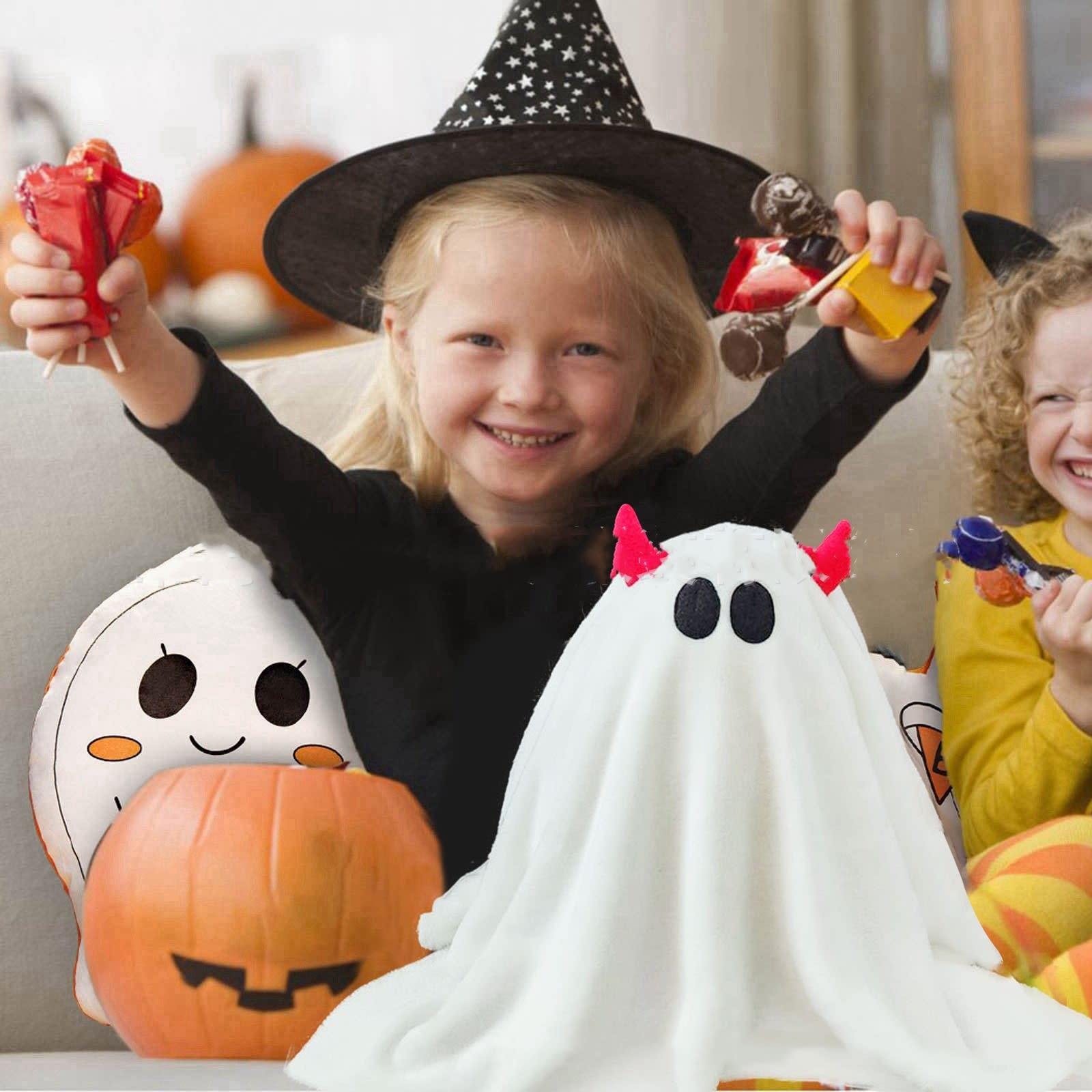 GUS THE GHOST WISH PUMPKIN GHOST Plush Toy view 3